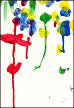 Dropping Heart Bombs Original Hallie Art