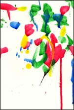 watercolor painting blind dachshund